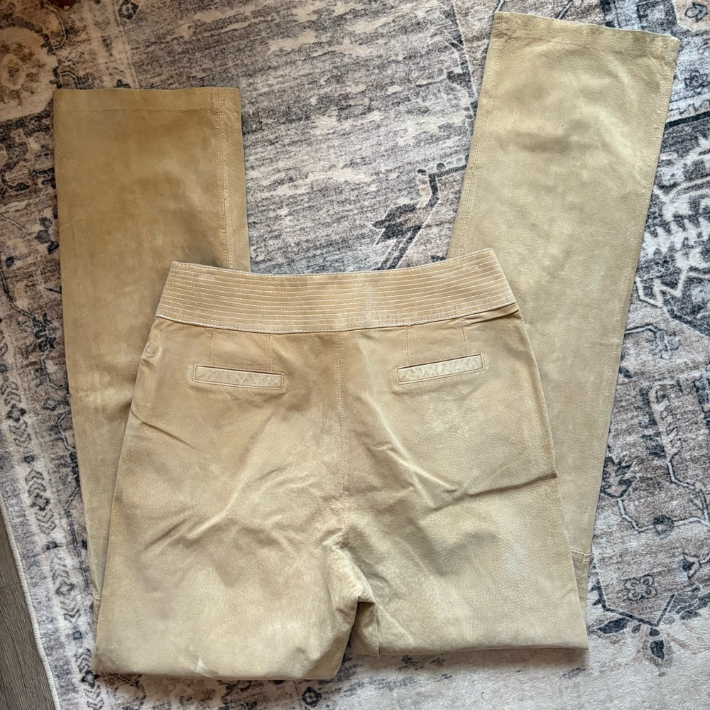 Vintage Y2K 90s genuine leather pants size 12 carolyn bessette